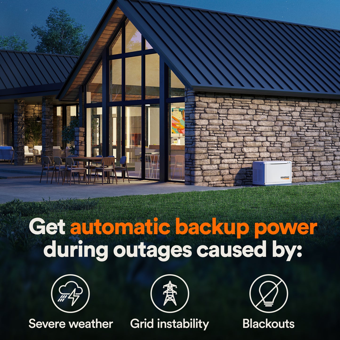 Standby Generator, 22kW | WiFi Enabled