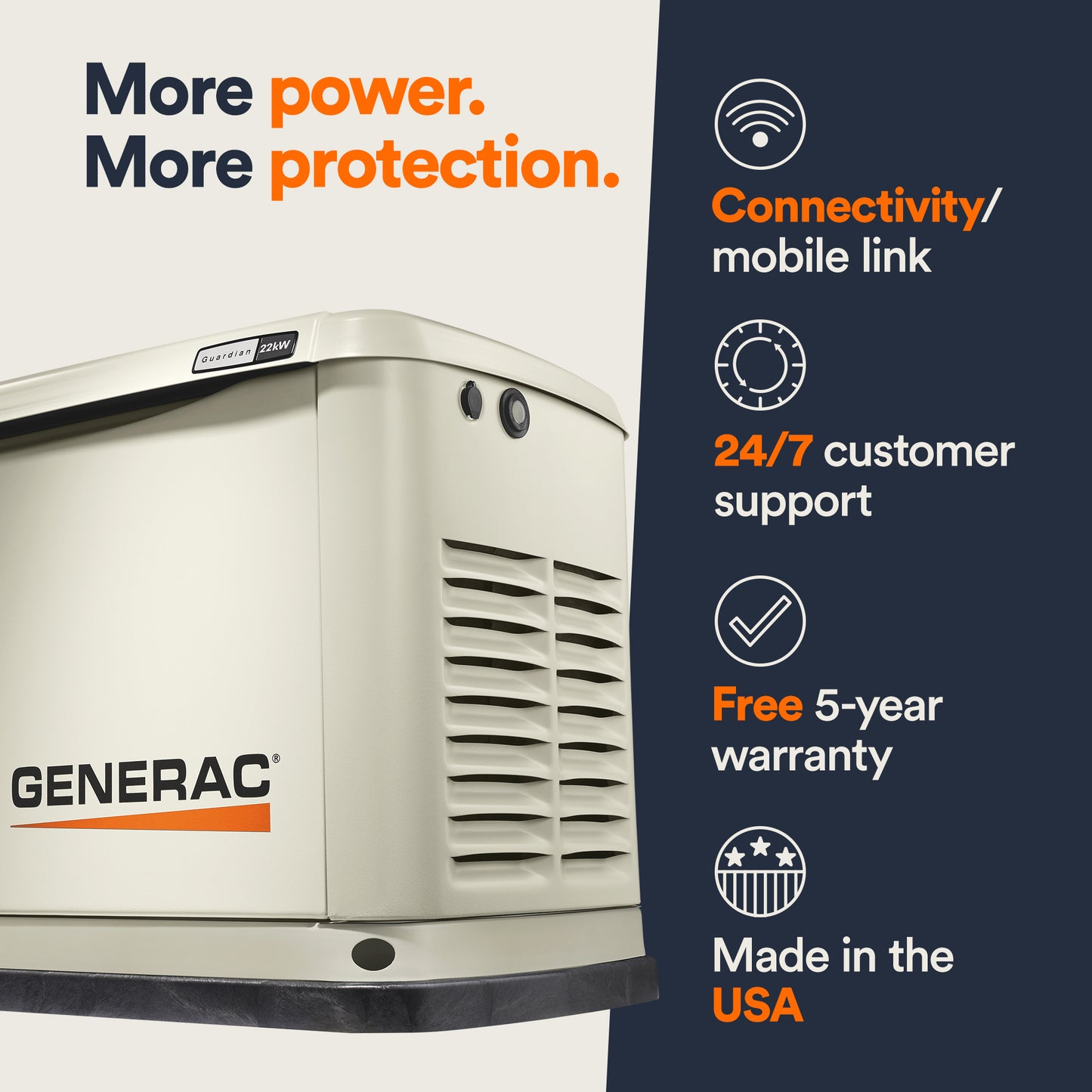 Standby Generator, 22kW | WiFi Enabled