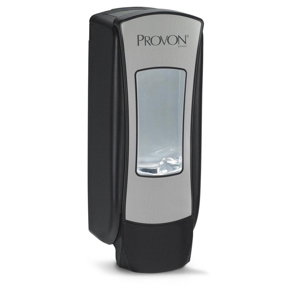 PROVON ADX-12™ Push Style Soap Dispenser in Black and Polished Chrome
