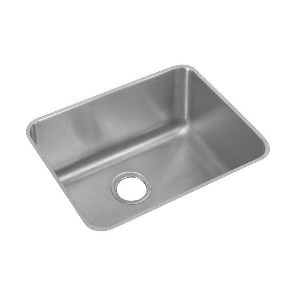 Elkay Lustertone® 23-1/2 in. Undermount Stainless Steel Single Bowl Kitchen Sink in Lustrous Satin
