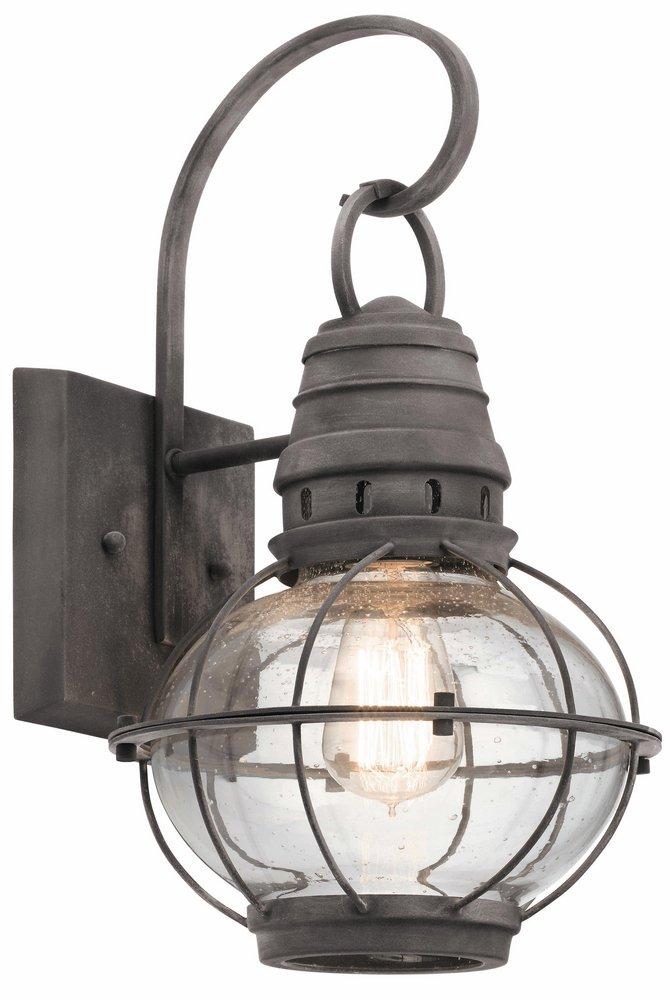 Kichler Lighting Bridge Point WEZI 1 100 Watts Medium Incandescent Lantern Wall Mount