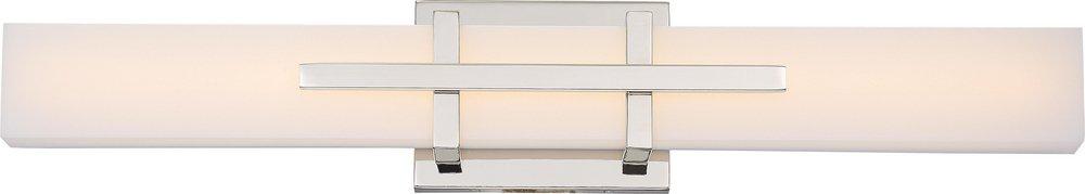 NUVO Grill 26W LED Vanity Fixtures in Polished Nickel
