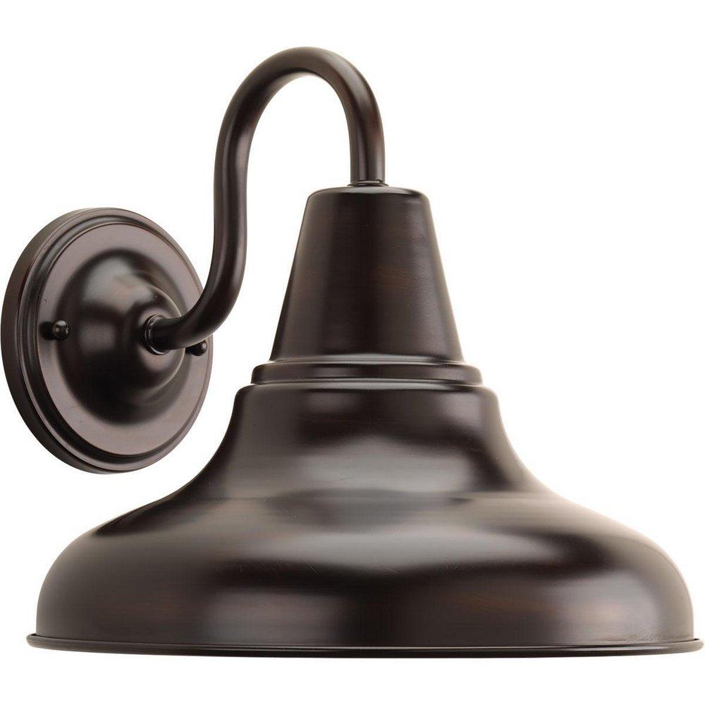 Progress Lighting District 1-Light 100W 10-1/2 in. Outdoor Wall Sconce in Antique Bronze