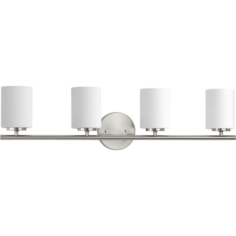 Progress Lighting Replay 4-Light Bath Light in Brushed Nickel