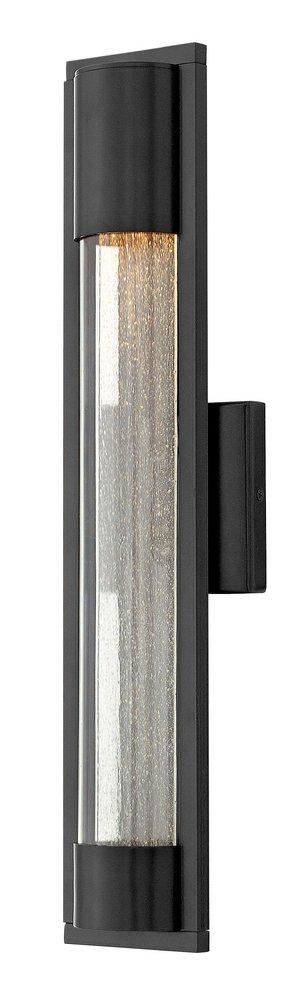 Hinkley Mist 35W 1-Light GU10 Halogen Outdoor Wall Sconce in Satin Black