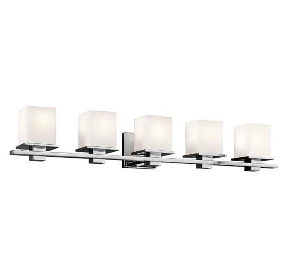 Kichler Lighting Tully 5-Light Medium E-26 Base Incandescent Bath Light in Polished Chrome