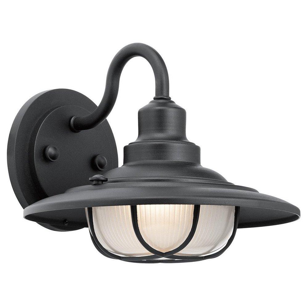 Kichler Lighting Harvest Ridge 75W 1-Light Incandescent Outdoor Wall Sconce in Textured Black
