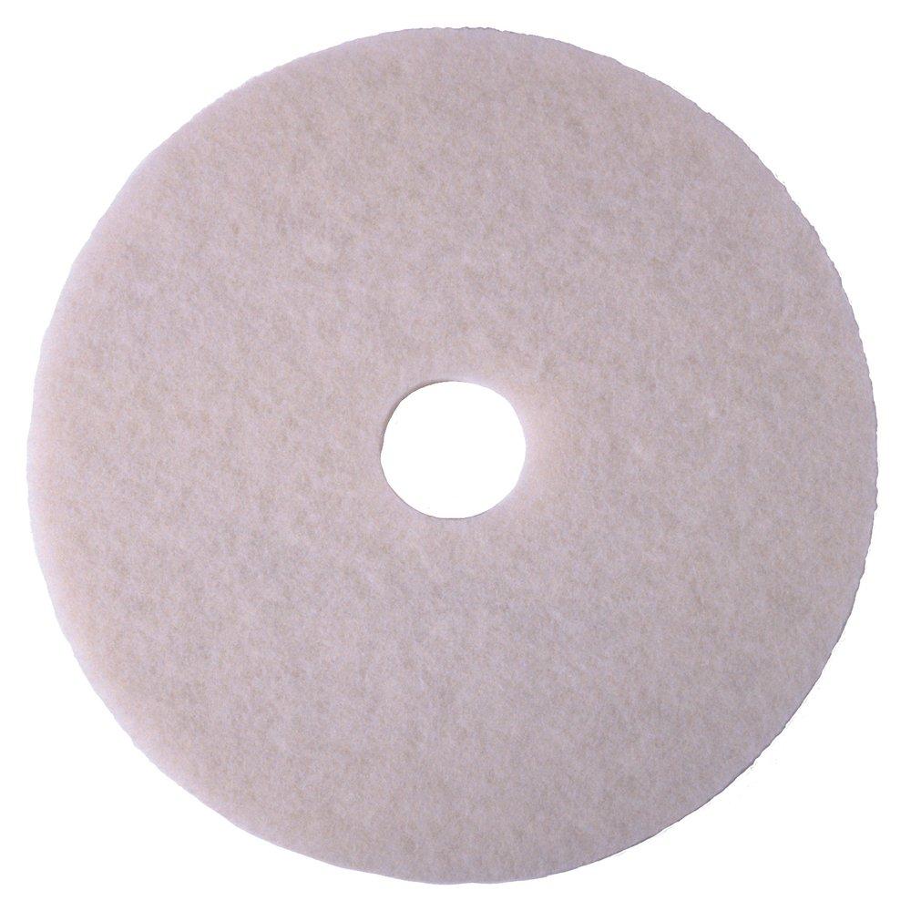 17 in. Polishing Pad in White (Case of 5)
