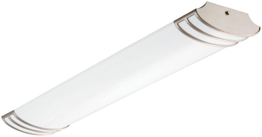 Lithonia Lighting Futra 46 in. 36W 1-Light Flush Mount Ceiling Fixture in Brushed Nickel