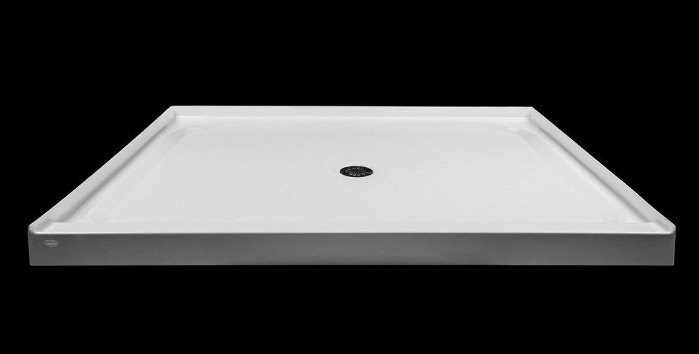 JACUZZI® Catalina™ 60 in. x 48 in. Shower Base with Center Drain in White