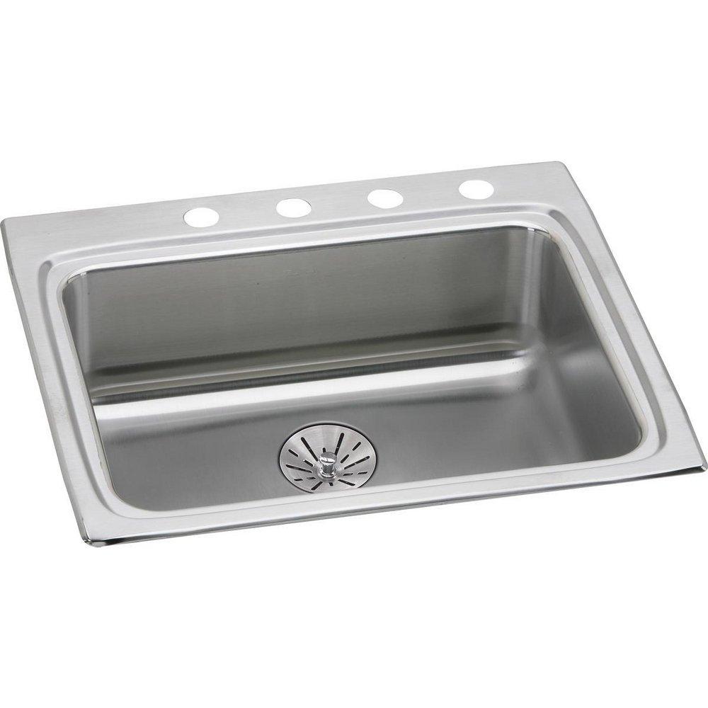 Elkay Lustertone® 25 in. Drop-in Stainless Steel Single Bowl Kitchen Sink in Lustrous Satin