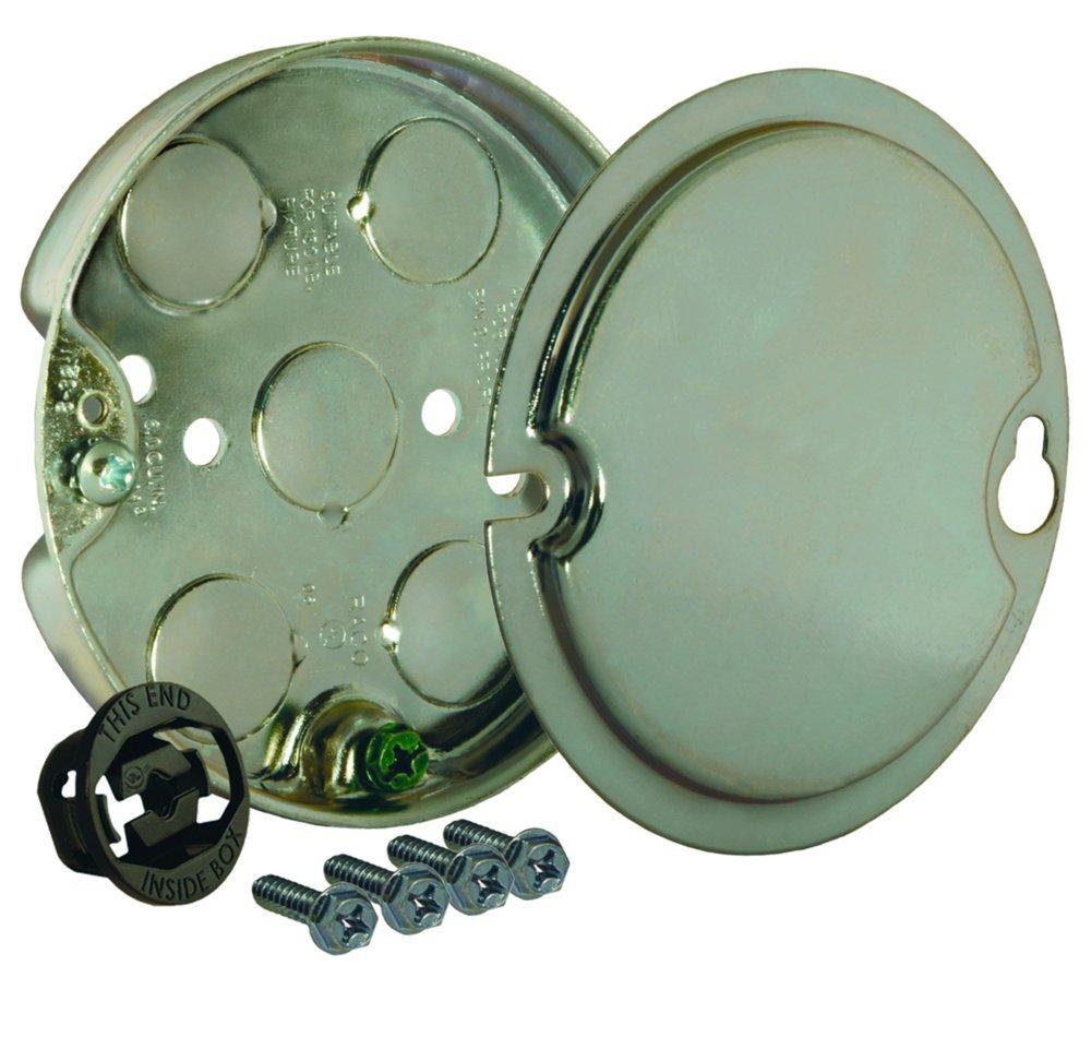 RACO Insider 4 in. Metallic Round Ceiling Pan