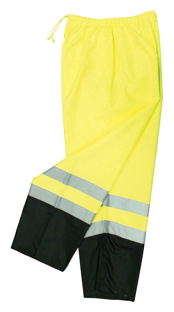 Radians Radwear™ M/L Size Polyester and Elastic Safety Pant in Hi-Viz Green