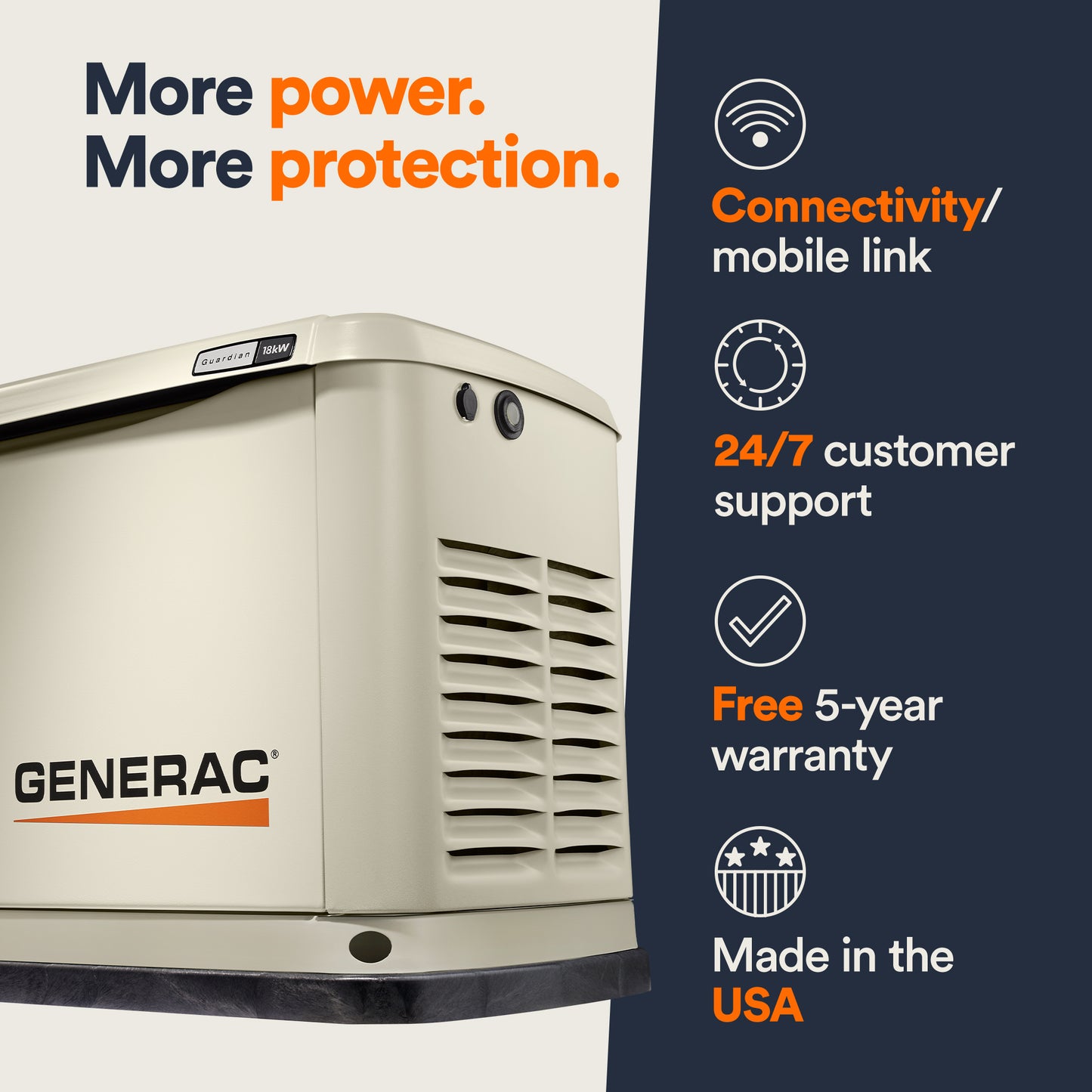 Standby Generator, 18kW | WiFi Enabled