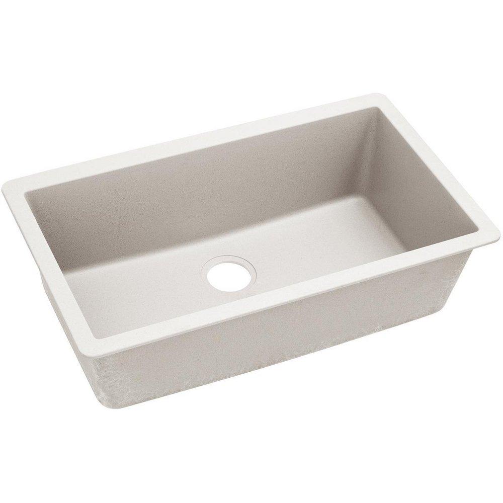 Elkay Quartz Luxe® 33 in. Undermount Composite Single Bowl Kitchen Sink in Ricotta