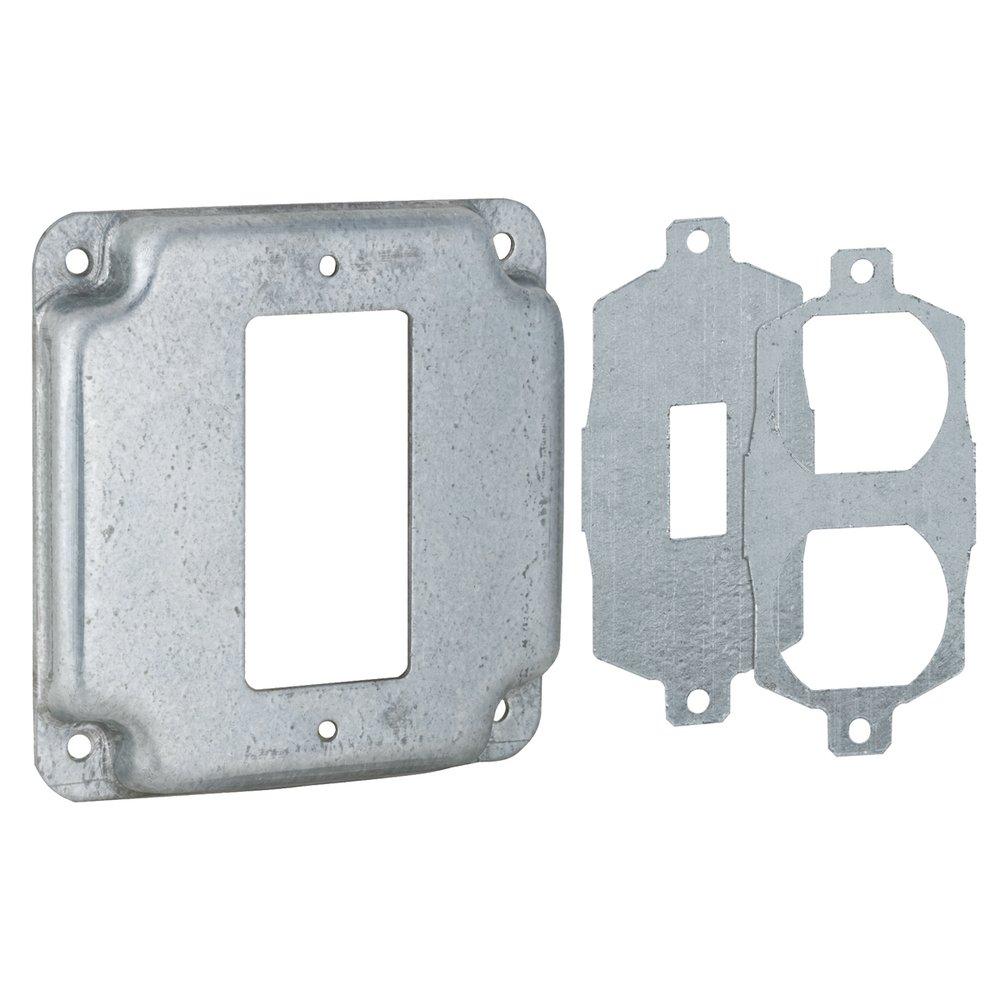 6.5 cu in. 1-Device Zinc and Galvanized Steel Universal Exposed Work Cover