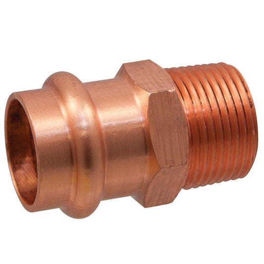 NIBCO Press System® 1/2 x 3/8 in. Copper Press Street Male Adapter