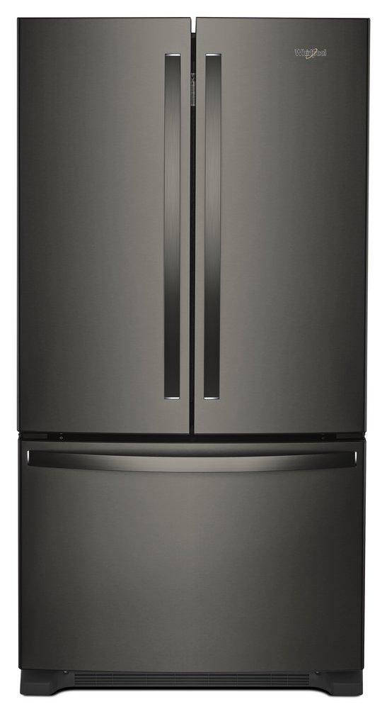 25 cu. ft. French Door Full Refrigerator in Fingerprint Resistant Black Stainless