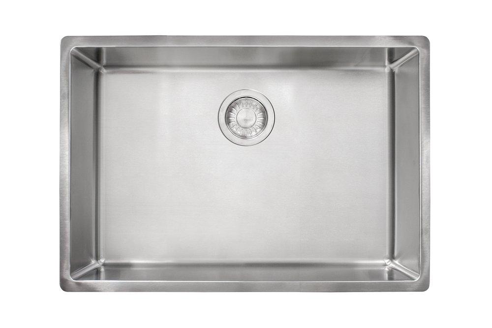 Franke Cube 26-5/8 in. Undermount Stainless Steel Single Bowl Kitchen Sink in Satin Stainless Steel