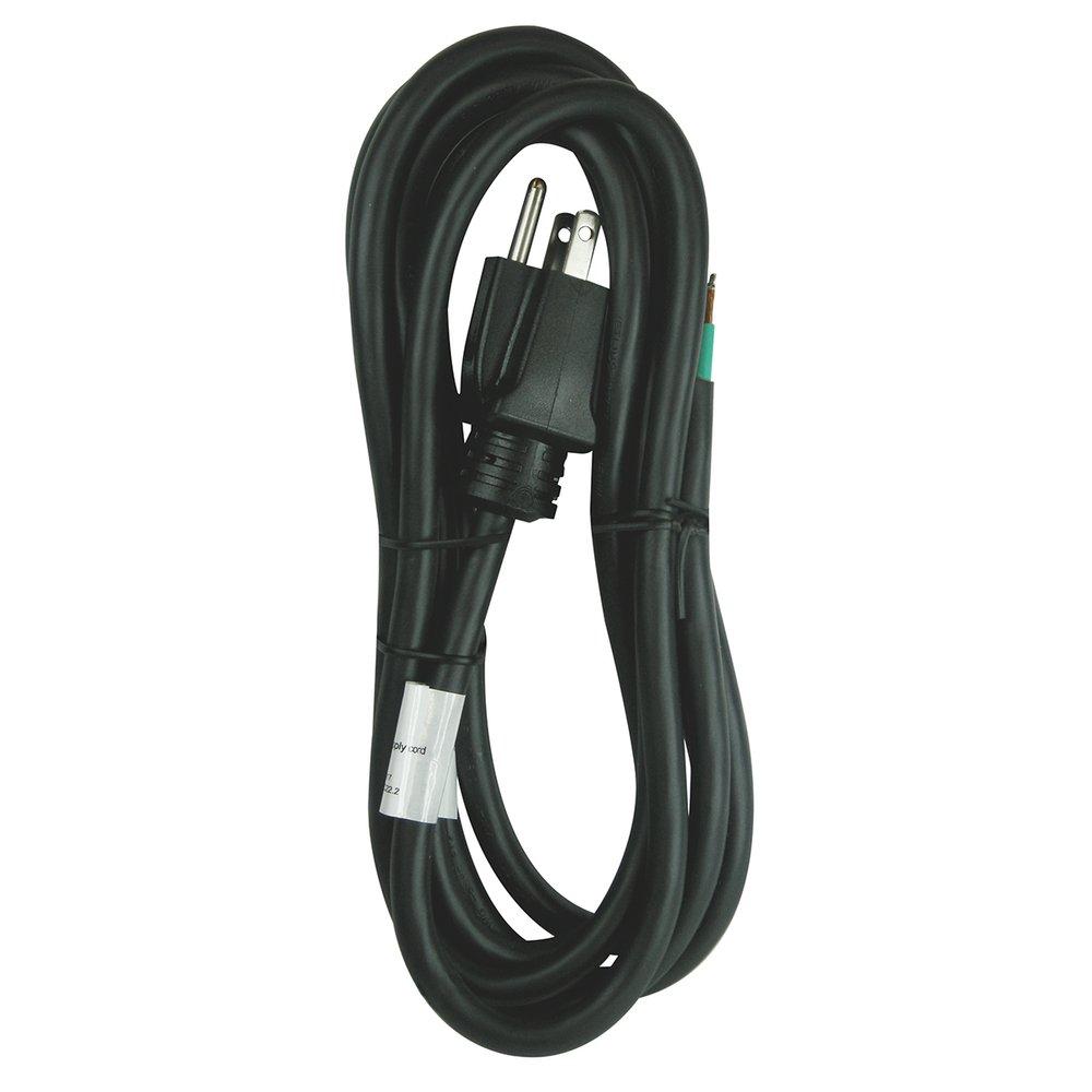 9 ft. 14 ga 3-Conductor Black Power Supply Cord