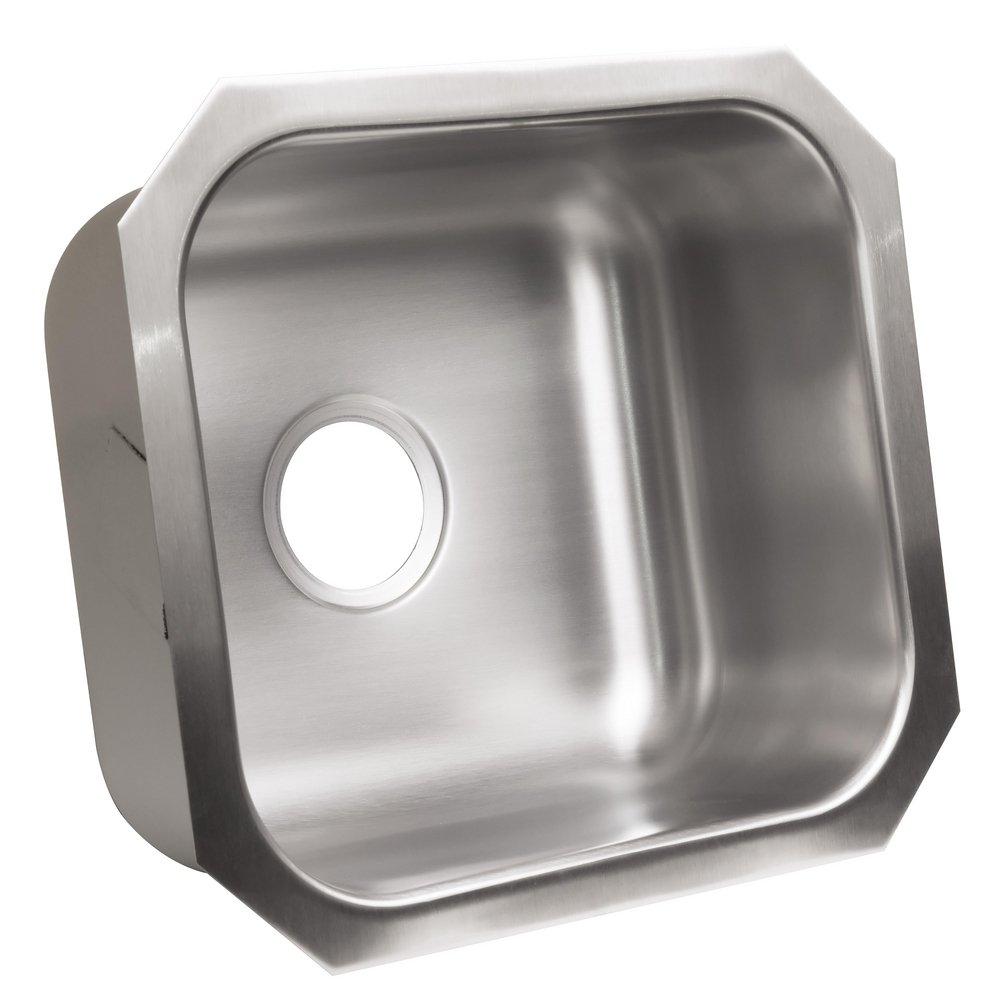 PROFLO® Plomosa 17-13/16 in. Undermount Stainless Steel Single Bowl Kitchen Sink