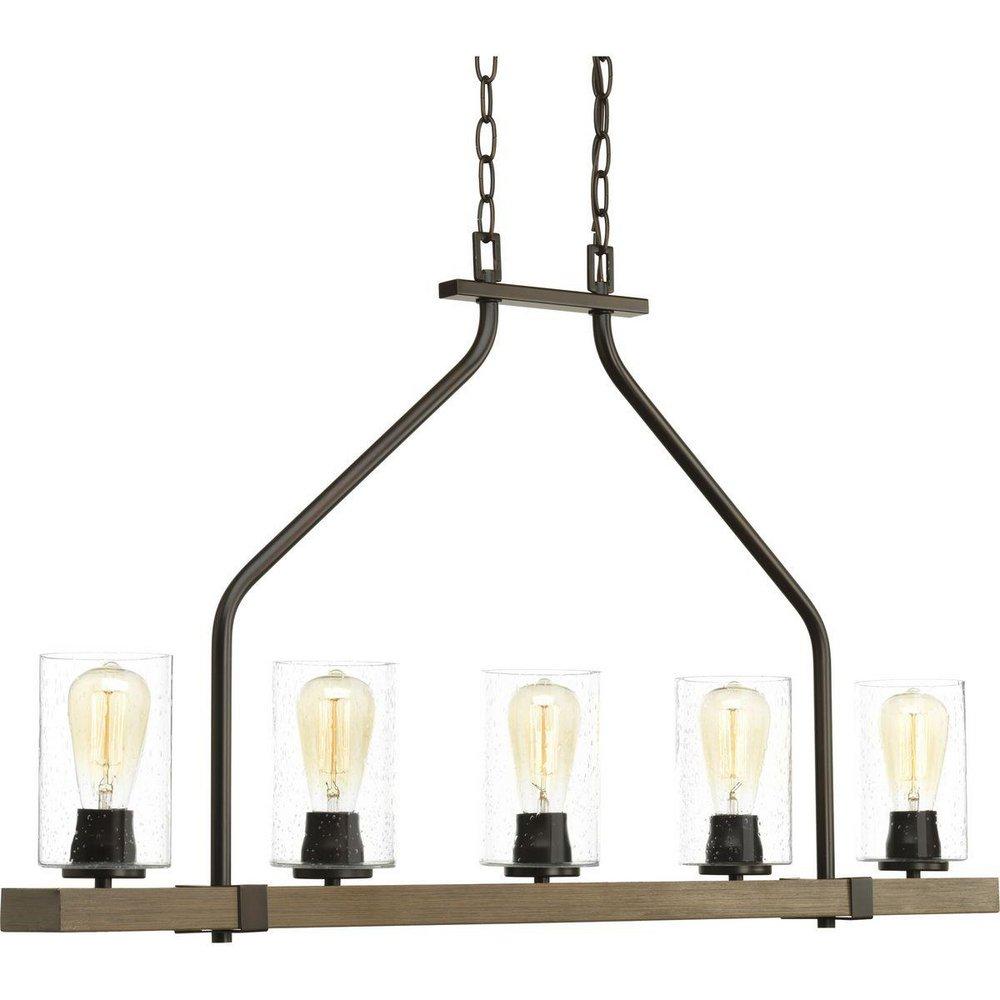 Progress Lighting Barnes Mill 100W 5-Light Medium E-26 Incandescent Chandelier in Antique Bronze