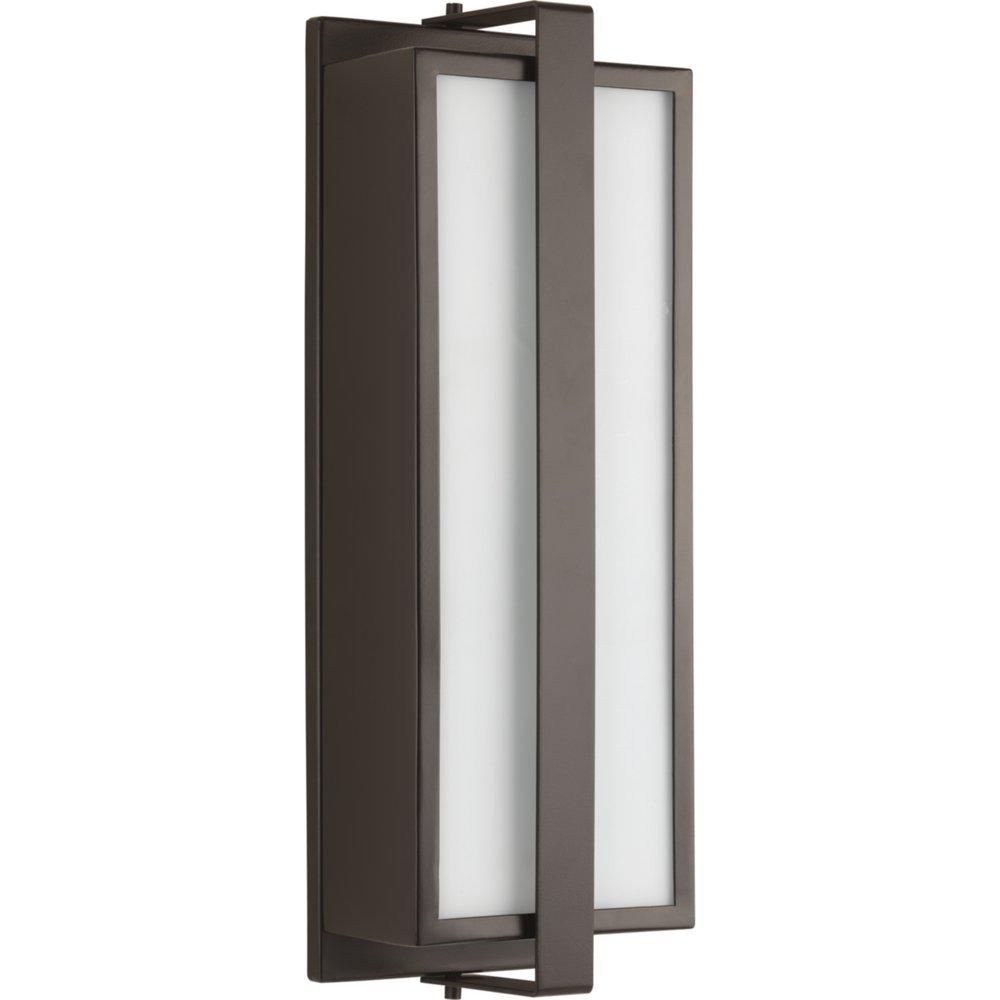 Progress Lighting Diverge Collection 60W 2-Light Medium E-26 Incandescent Outdoor Wall Sconce in Architectural Bronze