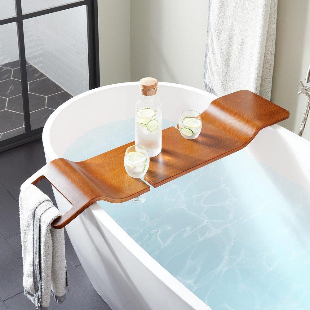 Signature Hardware Orsen Tub Tray in Maple