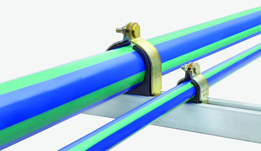 FNW® Figure 7817MM 160mm Yellow Zinc Metric Cushioned Strut Clamp