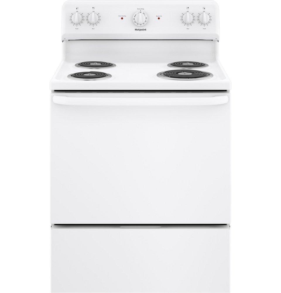 30 in. 4-Burner Electric Freestanding Range in White