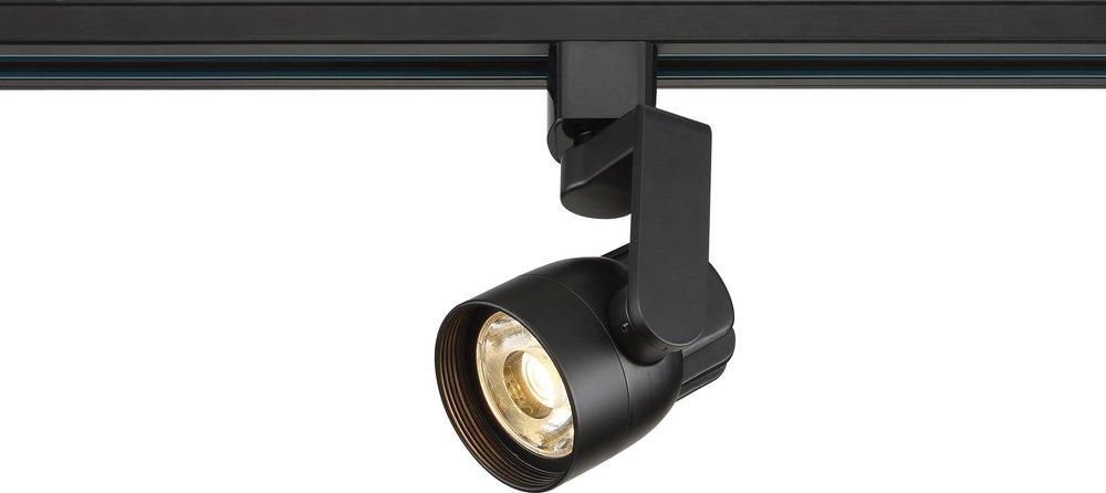 12W LED Angle Arm Track Head - Black Finish - 36° Beam
