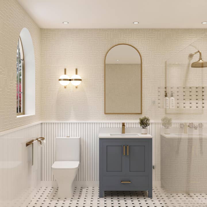 Ayna Decors Rooh 30 in. Bathroom Vanity with Sink