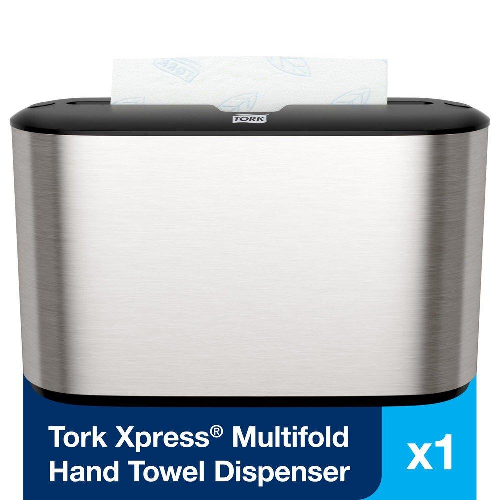 Tork Image Design Xpress Countertop Multifold Paper Hand Towel Dispenser, Stainless