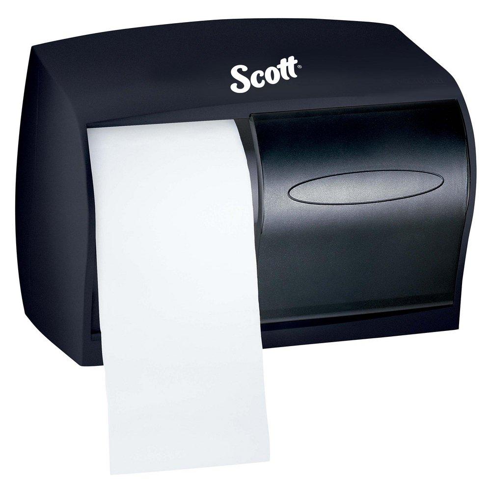 Scott® Essential™ Double Roll Covered Bath Tissue Dispenser in Smoke and Grey