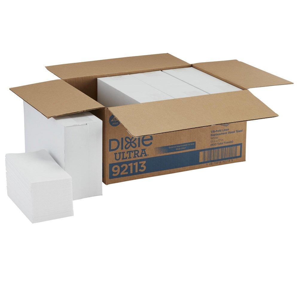 Georgia-Pacific Dixie Ultra® 17 in. 1/6-Fold Linen Replacement Guest Paper Towel in White (Case of 800)