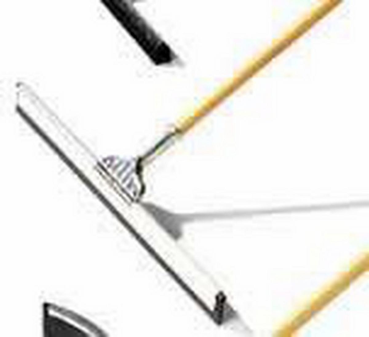 36 in. Aluminum and Galvanized Steel Straight Heavy Duty Floor Squeegee