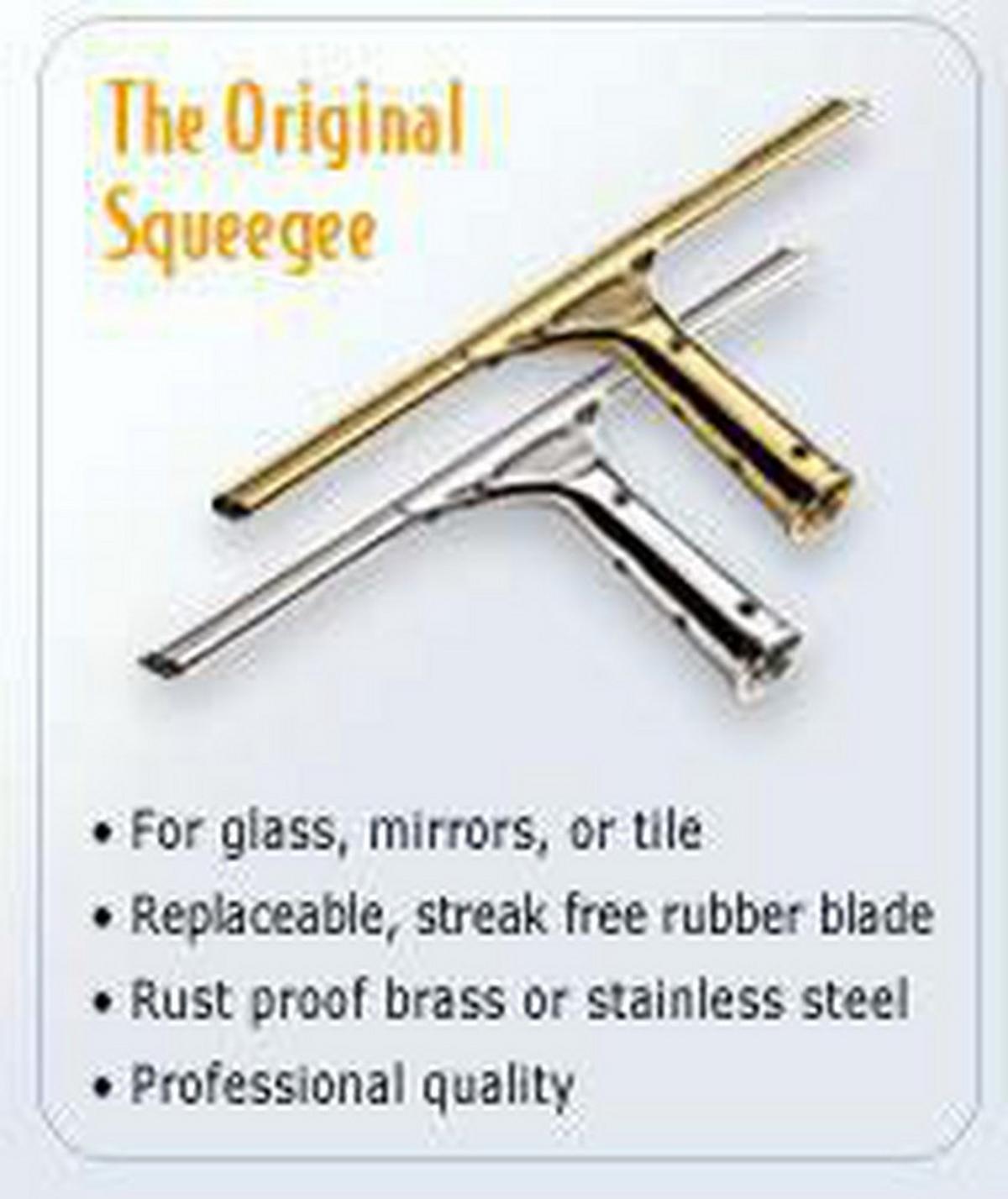 12 in. Aluminum and Rubber Window Squeegee