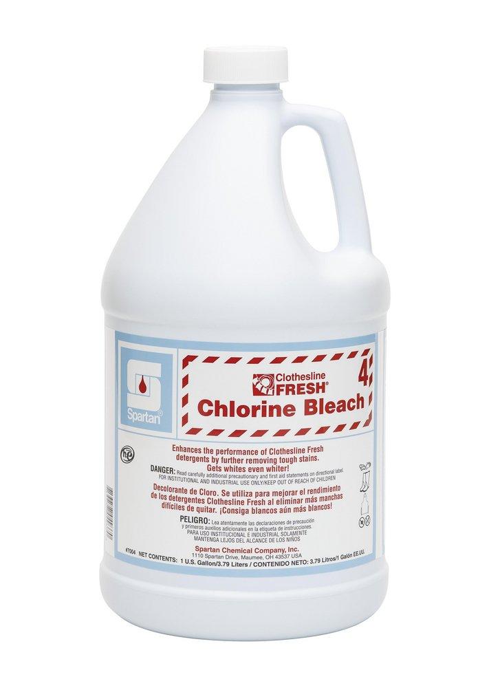 Spartan Chemical Clothesline Fresh® Chlorine Bleach 4 1 gal Chlorine Bleach 4 (4 Per Case)