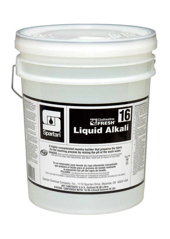 Spartan Chemical Clothesline Fresh® Liquid Alkali 16 5 gal Liquid Alkali 16 Concentrated Detergent