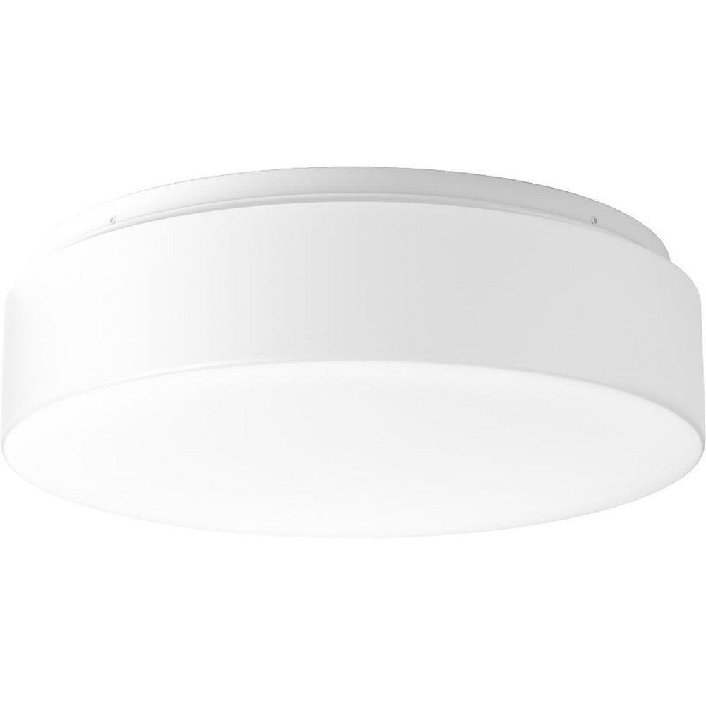 Progress Lighting Drums and Clouds 22.5W 1-Light 3000 Kelvin LED Flush Mount Ceiling Fixture in White