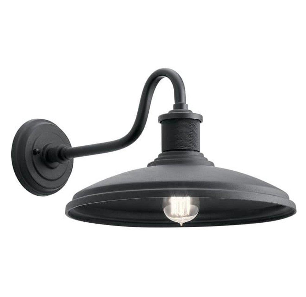 Kichler Lighting Allenbury 150W 1-Light Medium E-26 Incandescent Outdoor Wall Sconce in Textured Black