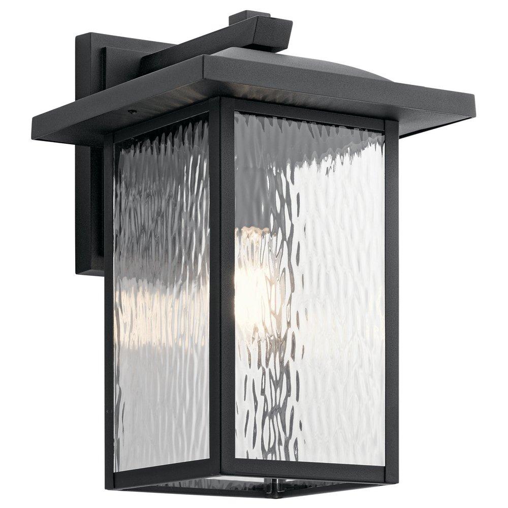 Kichler Lighting Capanna™ 100W 1-Light Medium E-26 Incandescent Outdoor Wall Sconce in Textured Black