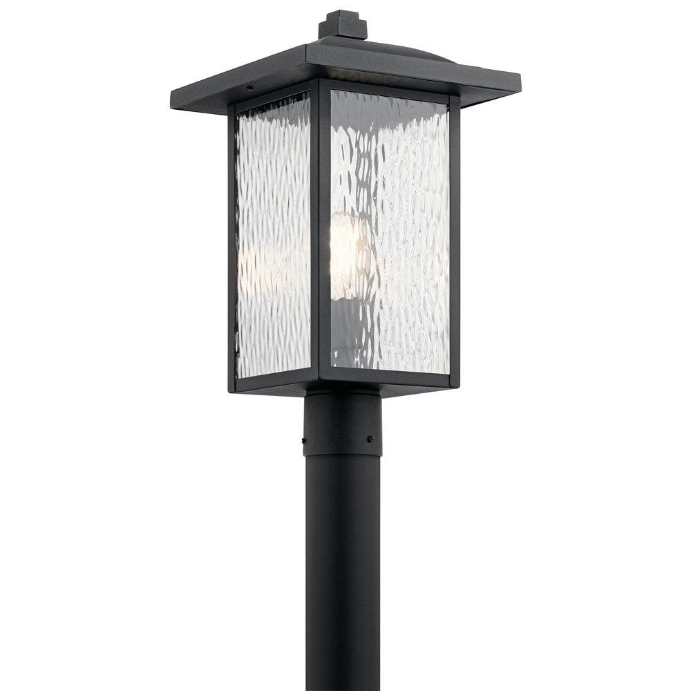 Kichler Lighting Capanna 100W 1-Light Medium E-26 Incandescent Post Lamp in Textured Black