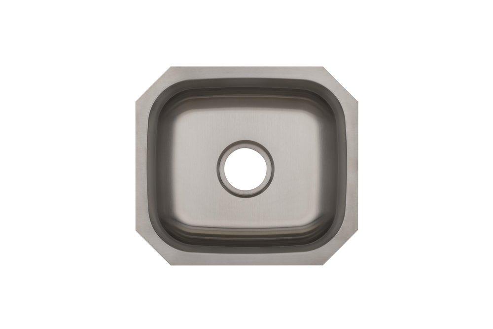 PROFLO® Plomosa 17-13/16 in. Undermount Stainless Steel Single Bowl Kitchen Sink