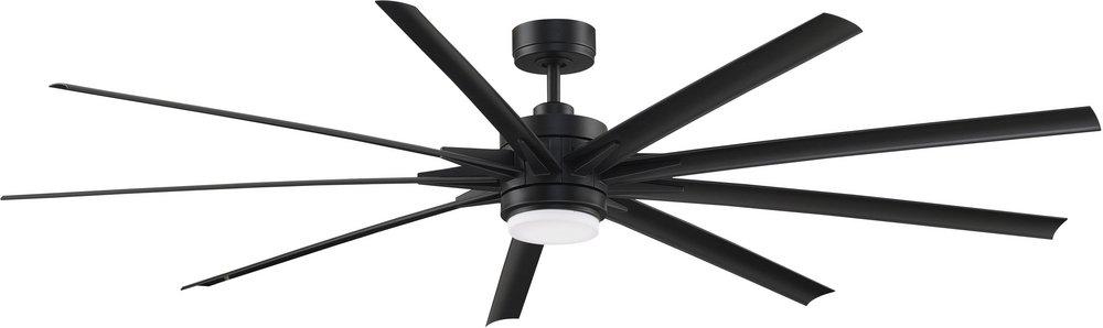 Fanimation Odyn™ 84 84 in. 34W 9-blade 1-Light Ceiling Fan in Black