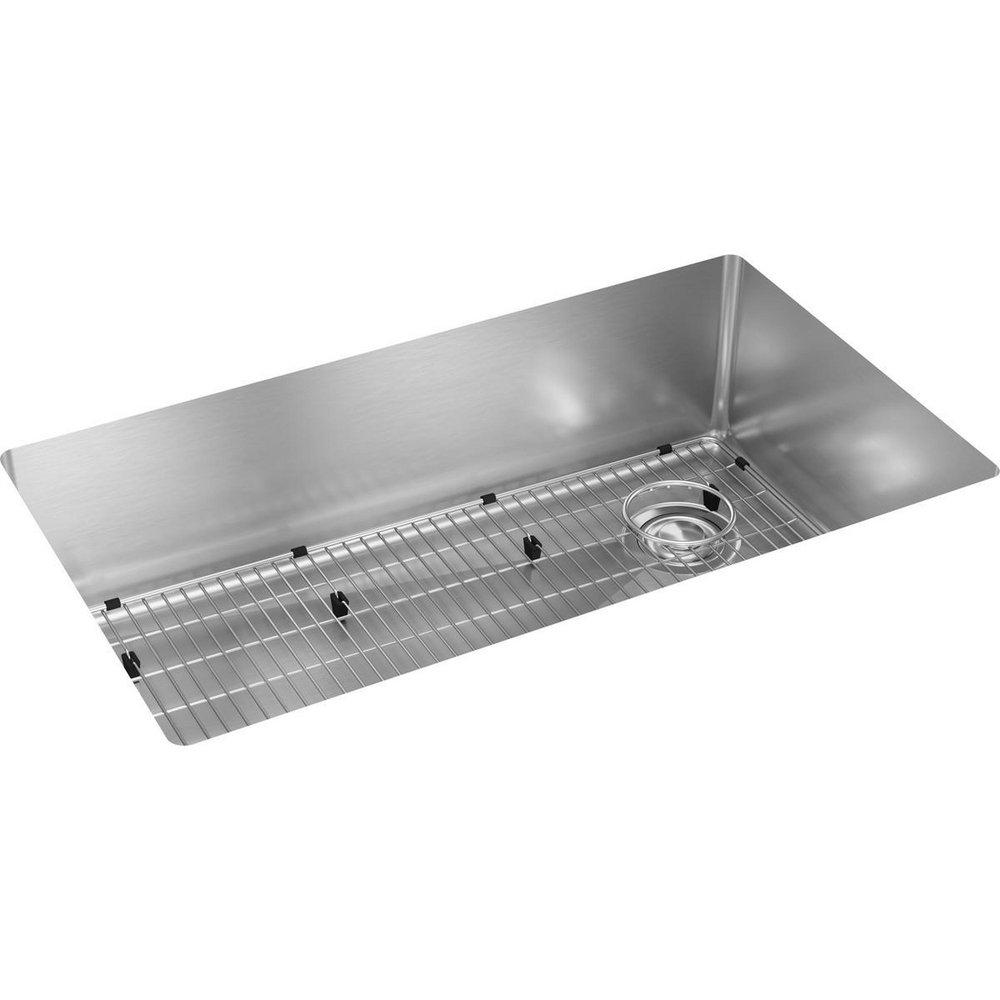 Elkay Crosstown® 31-1/2 in. Undermount Stainless Steel Single Bowl Kitchen Sink in Polished Satin