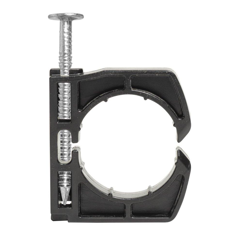 1/2 in. Barbed Plastic Full Pipe Clamp with Preloaded Nail