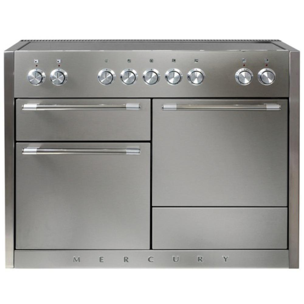 Aga Marvel Mercury 47-9/16 in. Electric 5-Burner Smoothtop Freestanding Range in Stainless Steel