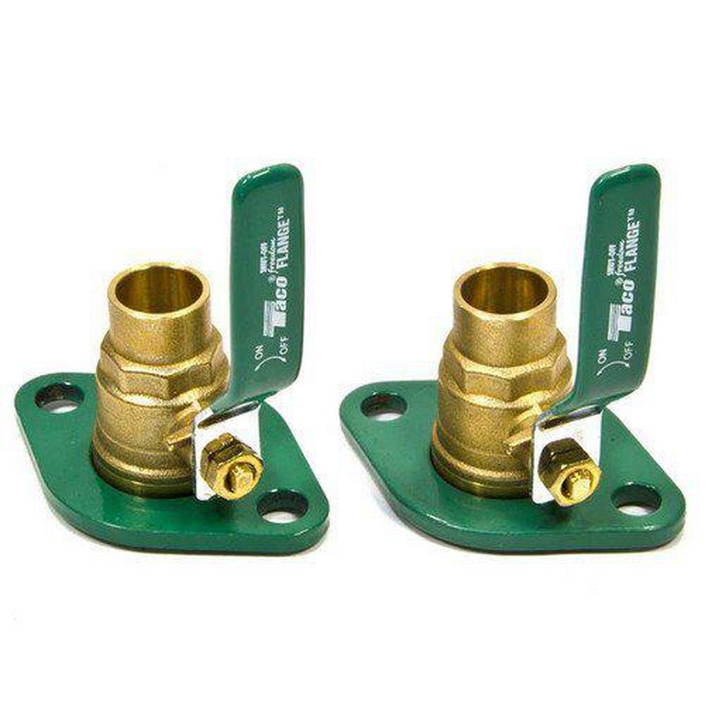 1-1/2 in. Sweat Brass Shut Off Pump Flange Kit