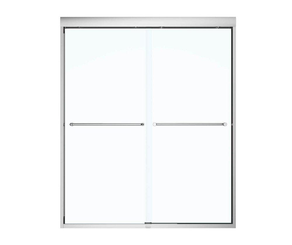 MAAX Aura 71 x 59 in. Semi-Framed Sliding Shower Door in Polished Chrome